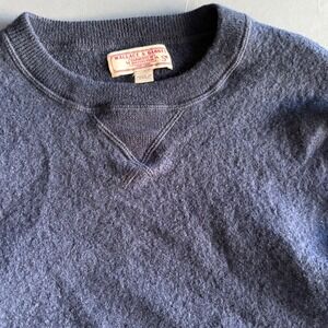 Wallace & Barnes Merino Wool Sweater | Mens XS - Boys Medium |‎ Navy Blue